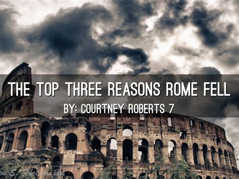 4 major reasons rome fell.